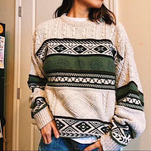 Vintage Sweaters - OVERSIZED CHUNKY SWEATER